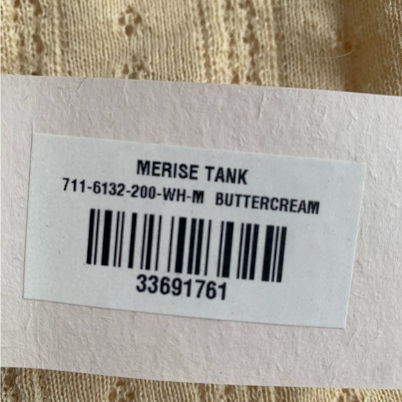 NWT Doen Merise Pointelle Alpaca Silk Square Neck Knit Cami Top Buttercream - Picture 11 of 13